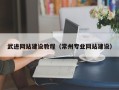 湖南武进网站建设教程（常州专业网站建设）