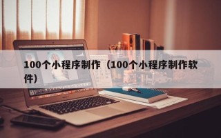 湖南100个小程序制作（100个小程序制作软件）